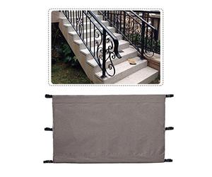 Baby and Pet Gate,Child Safety Extra Wide Retractable Baby Gate Protective Kid's Home Room/Pet Door Safety Guard,with Six Intemal PU Bar,Regular 36''-42'',Grey