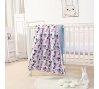 SUPERBE BEBE Baby and Children's Blanket Made of Soft Oeko-Tex Cotton - Size: 100x135 cm - Cozy Baby Blanket for Newborns and Toddlers in 10 Colors - Snuggle Blanket Gift for Boys and Girls