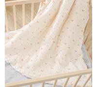 Baby and Toddler Blanket in Muslin Cotton and Soft Minky Oeko Tex - 100x135 cm - Thick Cot Blanket Polyester Filling - Comfort - Baby Swaddle, Comforter, Nap, Preschool - Newborn Gift for Girl or Boy