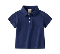 Baby and Toddler Boys Classic Short Sleeve Polo Shirt Summer Solid Color Dress Shirts Cotton Tee Top Kids Pique Polo Cowgirl Outfits for Girls