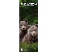 Baby Animals 2026 Wall Calendar, 12-Month Slim Format, Made in England