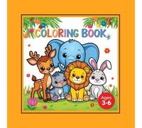 Baby Animals Coloring Book for Kids Ages 3-6