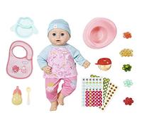 Baby Annabell 702987 Feeding Fun Doll with Clothes and Accessories and Lifelike Functions - Crying, Drink, Pee, Sleeping and More 43 cm