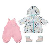 Baby Annabell 706718 Deluxe Rain Set-To Fit Dolls-Outfit Rainy Days, Includes Raincoat, Trousers And Pair Of Wellingtons-Suitable Children Aged 3+ Years-706718, 43 cm