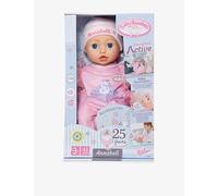 Baby Annabell Active Annabell 709900-43cm Doll with Soft Cuddly Body & Realistic Features and Sounds - Clothing and Accessories - Require 3 AAA Batteries (Not Included) - For Kids From 3+ Years