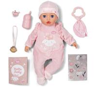 Baby Annabell 43cm - interactive soft bodied baby doll with realistic movements & sounds - Soft body with accessories - Requires batteries - Suitable for Children Aged 3+