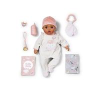 Baby Annabell Leah - 43cm interactive baby doll - Realistic movements & sounds - Soft body with accessories - Requires batteries - Suitable for Children Aged 3+