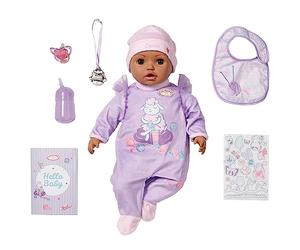 Baby Annabell Active Leah 70,060-43cm Doll with Soft Cuddly Body and Realistic Features and Sounds - Includes Clothing and Accessories - Requires 3 AAA Batteries (Not Included) - For Kids