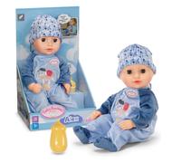 Baby Annabell Alex soft 36cm baby doll with Sleeping Eyes - Incl. bottle, hat & romper - First doll suitable for Children Aged 1+