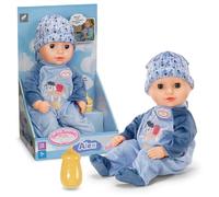 Baby Annabell Alex soft 36cm baby doll with Sleeping Eyes - In ottle, hat & romper - First doll suitable for Children Aged 1+