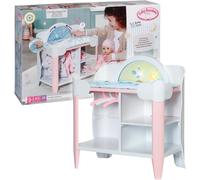 Baby Annabell Day & Night Changing Table 709672 - For 36cm & 43cm Baby Annabell Dolls - Light Effects, Changing Mat, Hangers - Require 3 AAA Batteries