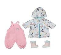 Baby Annabell Deluxe Dolls Rain Set 43cm Pink