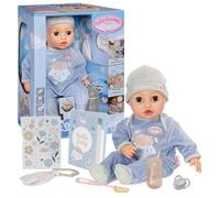 Baby Annabell Interactive Alexander 43cm - Soft bodied baby doll with realistic movements, sounds & accessories - Suitable for Children Aged 3+