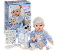 Baby Annabell Interactive Alexander 43cm - Soft bodied baby doll with realistic movements, sounds & accessories - Suitable for Children Aged 3+