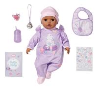 Active Leah 706640 - 43cm Doll with Soft Cuddly Body and Realistic Features & Sounds - Includes Clothing & Accessories - Require 3 AAA Batteries (Not