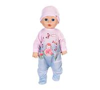 Baby Annabell Lilly Learns to Walk 706688, 43cm Doll with Crawling/Walking/Sound Function Toddlers, Includes Romper & Hat, Batteries Required, Suitable from 3 Years, Multicolor