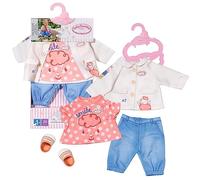 Baby Annabell Little Play Outfit - Clothing for 36cm Dolls - For Toddlers Ages 12 Months & Up - Easy for Small Hands - Includes Jacket, Blouse, Pants, Shoes & Hanger