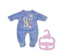 Baby Annabell Little Romper for Age 3+, Clothing for 36cm Dolls - Easy for Small Hands - Includes Romper and Hanger - Blue