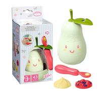 Baby Annabell Lunch Time Feeding Set 707494 - Pear-Shaped Feeding Lunch Box for 36cm and 43cm Baby Annabell - Require 3 LRAA (Included) - Suitable for Kids From 3+ Years