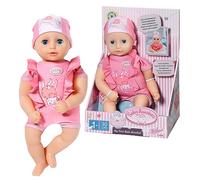 Baby Annabell My First Bath Annabell 707227-30cm Doll with Waterproof Body for Toddlers - Includes Swimsuit & Hat - Hand Washable - Suitable from 3 Years, Multicolor