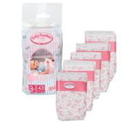 Baby Annabell Nappies 5 pack - Pretend Baby Nappies