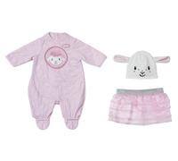 Baby Annabell Deluxe Sequin Set for 43cm Dolls - Easy for Small Hands, Creative Play Promotes Empathy and Social Skills, For Toddlers 3 Years and Up - Includes Romper, Tutu and Hat