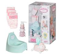 Baby Annabell Potty Set - To Fit Dolls up to 43cm - Includes Potty, Three Nappies, Tissue Dispenser and Pretend Soap Pump - Suitable for children aged 3+ years - 706602