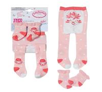 Baby Annabell Tights and Socks in two assorted designs for 43cm Dolls, Pack of 1 Doll Tights and 1 pair of doll socks, For Children Aged 3+, 710807 Zapf Creation