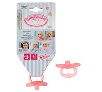 Baby Annabell Universal Dummy 707074 - One Dummy From Two Assorted Colours - Dummy with Handle for Non Mouth Function 43cm Dolls - Suitable for Kids From 3+ Years