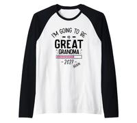 Baby Announcement 2027 I’m Going to Be a Great Grandma Again Raglan Baseball Tee