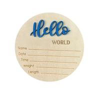 Baby Announcement Sign, Wood Birth Baby Announcement Sign, Birth Baby Name Wood Sign For Living Room, Bedroom, Children's Room
