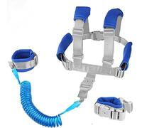 Baby Anti Lost Wrist Link -Anti Lost Backpack Leash Baby Leash Safety Walking Leash Wrist Link with Upgraded Safety Locks for Kids Toddler Leash Anti Lost (2 in 1 Dark Blue 8.2 Foot)