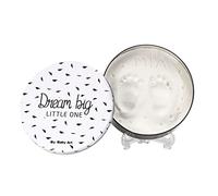 Baby Art Magic Box White and Black Round Metal Box with Modeling Pasta Kit, Baby Hands and feet Imprint kit, Birth Gift or Baptism Favor