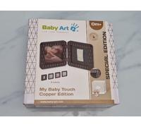 Baby Art My Baby Touch Baby Handprint and Footprint Photo Frame Clay Kit, Customisable Newborn Hand & Feet Print Memorable Keepsake, Baby Hand & Foot Clay Print Photo Frame Keepsake Kit, Dark Grey