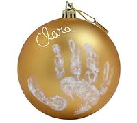 Baby Art My Christmas Fairy, Handprint Christmas Decoration Kit, 0+months, 10 cm (dia.), Gold