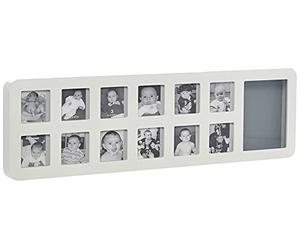 Baby Art My First Year Print Frame, White/Grey