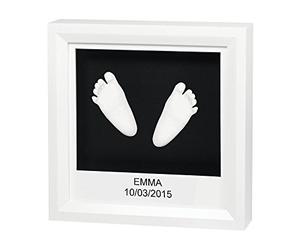 Baby Art My Little Steps Sculpture Frame, White