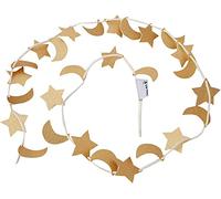 Baby Art® Shiny Garland Flags Bedroom, Newborn Bedroom Decoration, Flags Festoon, Gold Colour