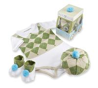 Baby Aspen Sweet Tee Three Piece Golf Layette Set in Golf Cart Packaging