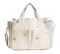 Baby Bag, Maternity Hospital Bag, Spacious Baby Changing Bags with Multi-Pockets, Soft Peach Skin Velvet 16.54x11.02x6.30 Inch