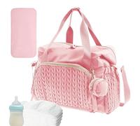 Baby Bag - Nappy Bag | Spacious Portable Bag for Nappy Travel Cosmetic Organiser for Outdoor Shopping and Travel Bag Bag Baby Pram Handbags for Women Girls, pink, see description, See description