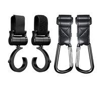 Baby Bag Stroller Hook Pram Rotate 360 Degree Rotatable Cart Organizer Pram Hook Stroller Accessories for Shopping Prop Multi Purpose, Pack of 4