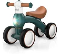 Baby Balance Bike 1 Year Old with Colour Lights, Toddler bike for Boys Girls 1st Birthday Gifts, Baby Bike Ride On Toys Age 10-24 Months, Baby Walker No Pedals 1-2 Year