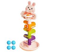Baby Ball Drop Tower Toy - Cartoon Basketball Rolling Track Game for, Interactive Stacking Ramp Race Toy Boys and Girls, Educational Learning Playset Home Classroom 12.99 Inch