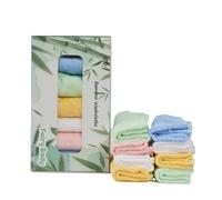 Baby Bamboo Face Cloth (Pack of 8) Reusable Face Towels&Soft and Skin-Friendly(25 * 25 cm) Set Perfect for Newborn(Colored, Regular)