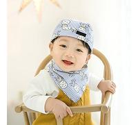 Baby Bandanna Headband Cotton Newborn Baby Hat Baby Boys Girls Bonnet Hat with Neckerchiefs Bibs Kids Toddler Pirate Hat Elastic Adjustable for 3 6 12 Months