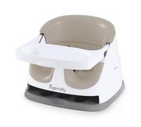 Ingenuity, Baby Base 2-in-1 Seat, Cashmere, Booster Chair, Dining and Feeding Seat for Toddlers, Easy to Clean with Removable and Self-Storing Tray, Ages 6 Months+