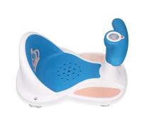 Baby Bath, 4 Suction Cups Baby Bath Support Sit Lie Down Ergonomic Backrest for The Bathroom (Blue)