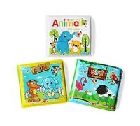 Baby Bath Books(3PCS),Floating Bathtub Learning Animal Count Bird Theme Books Waterproof Early Educational Bath Toy Books for Toddlers