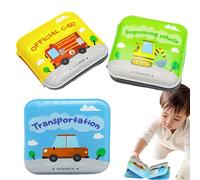 Baby Bath Books Plastic Coated and Padded Floating Bath Learning Waterproof Early Educational Toy Floating Fun Educational Learning Toy for Toddlers & Children